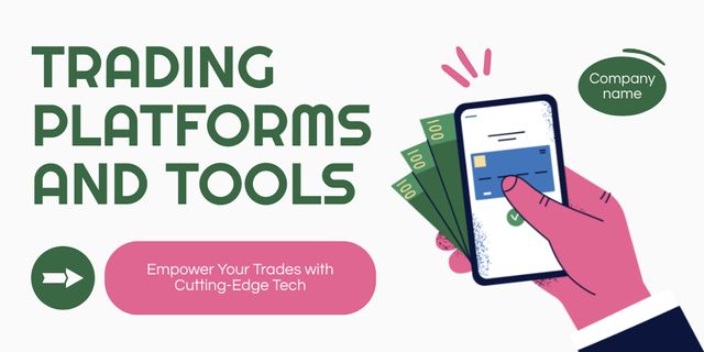 Plantilla de diseño de Profitable Platform and Tools for Stock Trading Twitter 