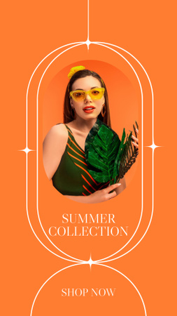 Summer Fashion Collection Announcement Instagram Story Design Template
