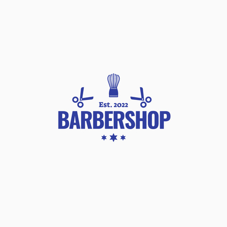Barbershop Services Offer Logo Modelo de Design
