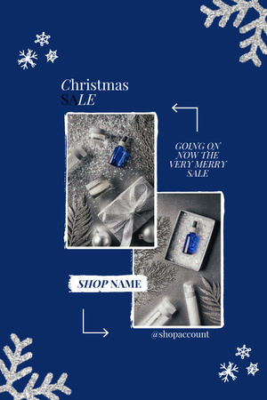 Platilla de diseño Christmas Skincare Sale Pinterest