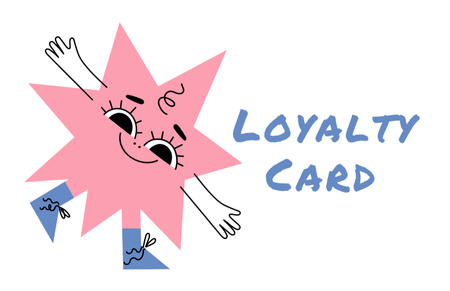 univerzální použití cartoon illustrated loyalty Business Card 85x55mm Šablona návrhu