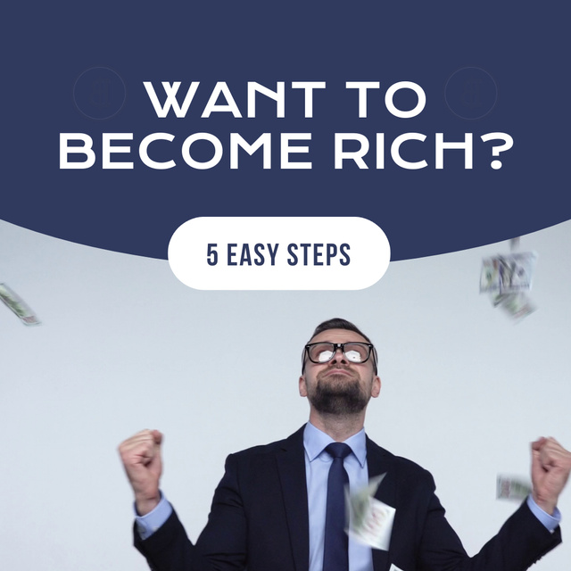 Plantilla de diseño de Easy Tips For Increasing Income Step-By-Step Animated Post 