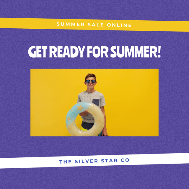 Summer Sale Announcement Animated Post Design Template
