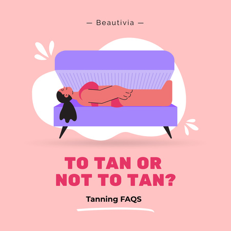 Modèle de visuel Tanning Tips Ad - Instagram