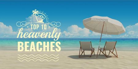 Plantilla de diseño de Lista de destinos de las mejores playas de arena Image 
