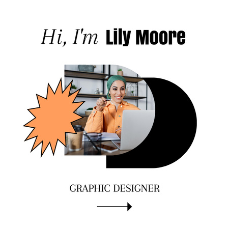 Designvorlage Graphic Designer's Portfolio für Photo Book