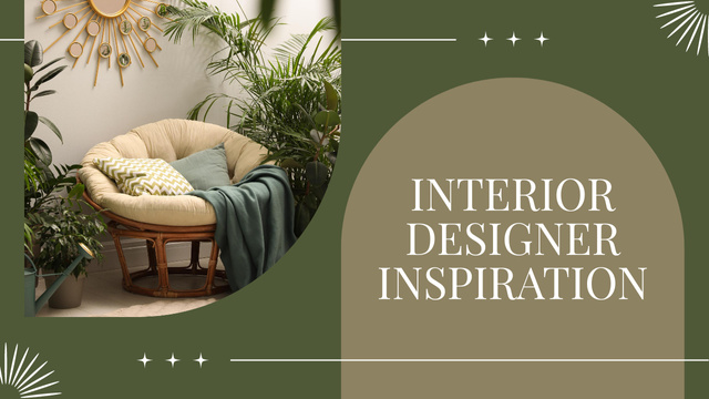 Inspiration for Interior Designers Youtube Thumbnail Modelo de Design
