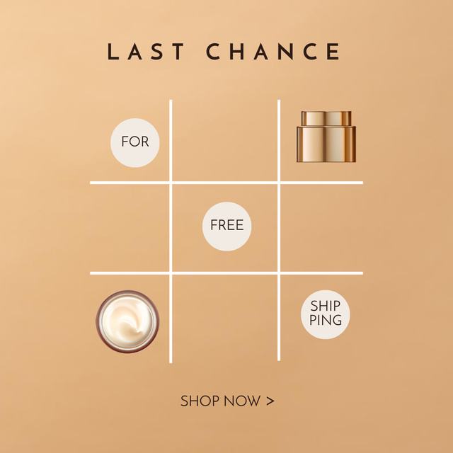Modèle de visuel Advertisement for Skin Care Cosmetics - Instagram