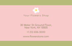 Flowers Shop Advertisement with Delicate Chamomile