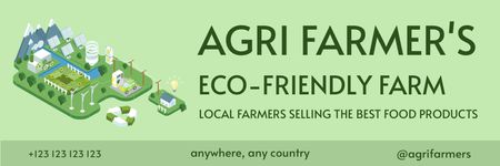 Platilla de diseño Eco-Friendly Farm Goods Email header