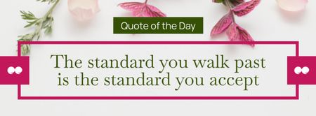 Quote of the Day about Standards Facebook cover Design Template