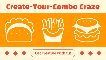 Blog Ad about Creating Food Combos Youtube Thumbnail Design Template