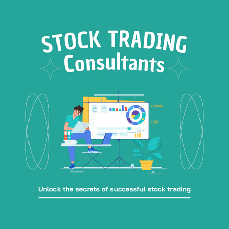 Platilla de diseño Meaningful Consultations on Stock Trading Animated Post