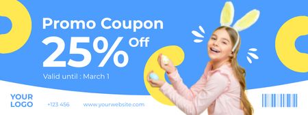 Easter Holiday Promotion Coupon Design Template