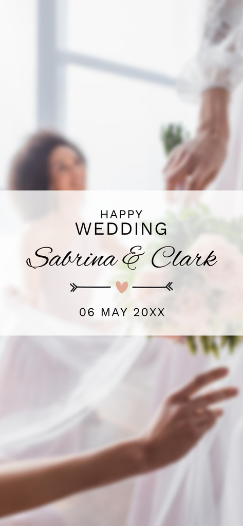 Plantilla de diseño de Wedding Ceremony Invitation Snapchat Geofilter 