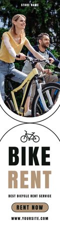 Bicycles Rent for Family Recreation Skyscraper – шаблон для дизайну