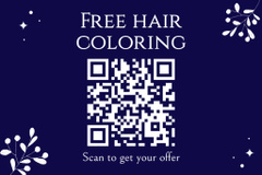 Beauty Salon Ad with Hair Coloring Offer
