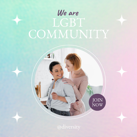 We Are LGBT Community Instagram Design Template