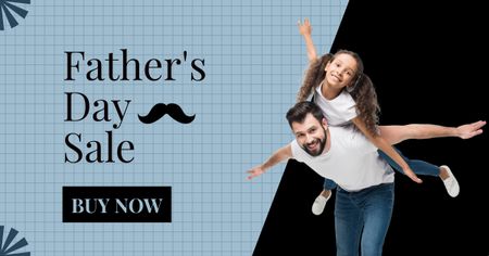 Ontwerpsjabloon van Facebook AD van Father's Day Sale Ad