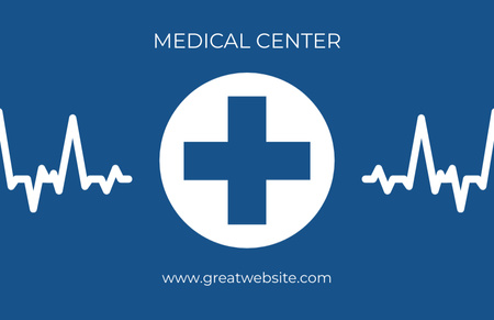 Modèle de visuel Ad of Medical Center - Business Card 85x55mm