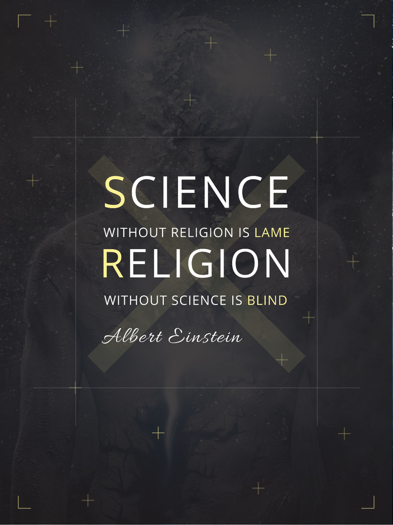 Religion Quote with Human Image Poster US – шаблон для дизайну