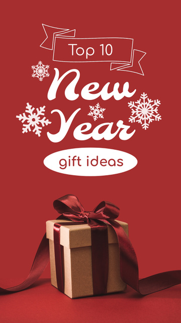 Modèle de visuel List Of Top Ideas For New Year Gifts - Instagram Video Story
