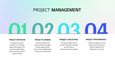 Project Management Brief Plan Timeline Design Template