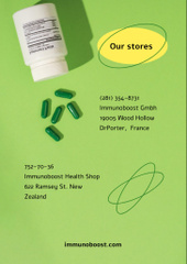 Nutritional Supplements Offer with Pills in Green