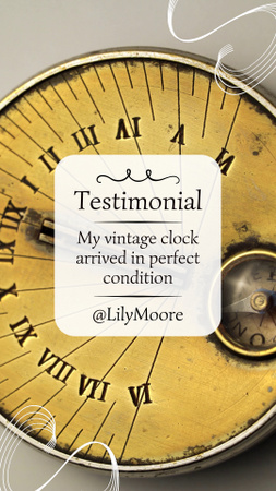 Positive Feedback From Client About Antique Store TikTok Video Design Template