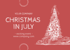 Festive Notice of Christmas Party in July