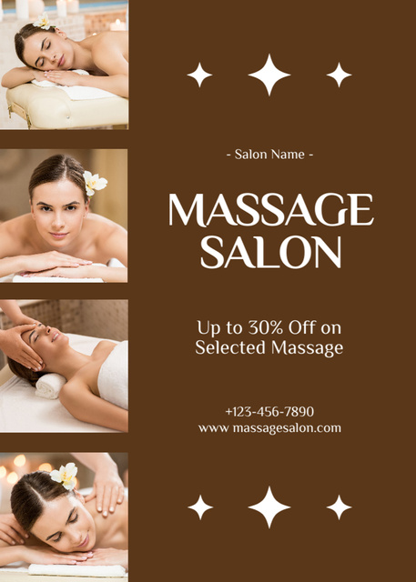 Massage Centre Promotion Flayer Modelo de Design