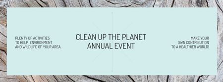 Clean up the Planet Annual event Facebook cover Design Template