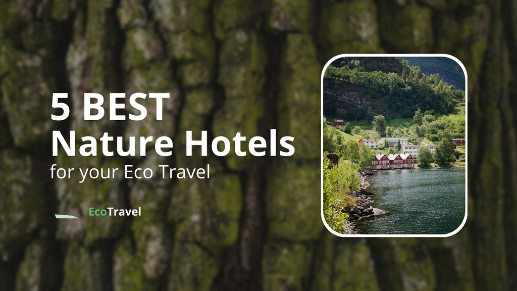 Platilla de diseño Best Nature Hotels Title 1680x945px