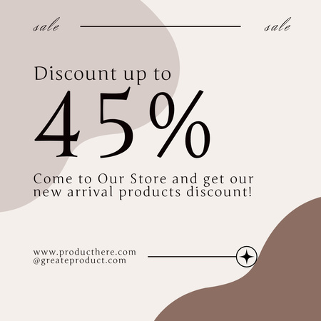 Products New Arrival with Discount Instagram Design Template
