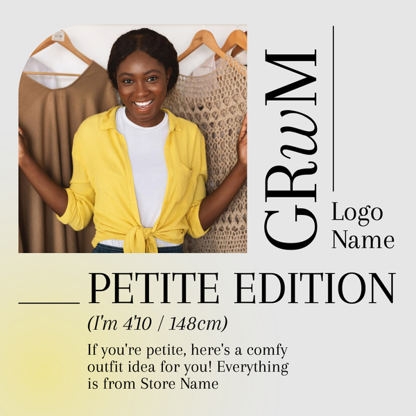 Ad of Petite Clothing