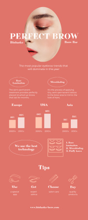 Beauty Salon Services Infographic Modelo de Design