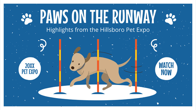 Highlights From Pet Expo With Competitions Youtube Thumbnail Design Template