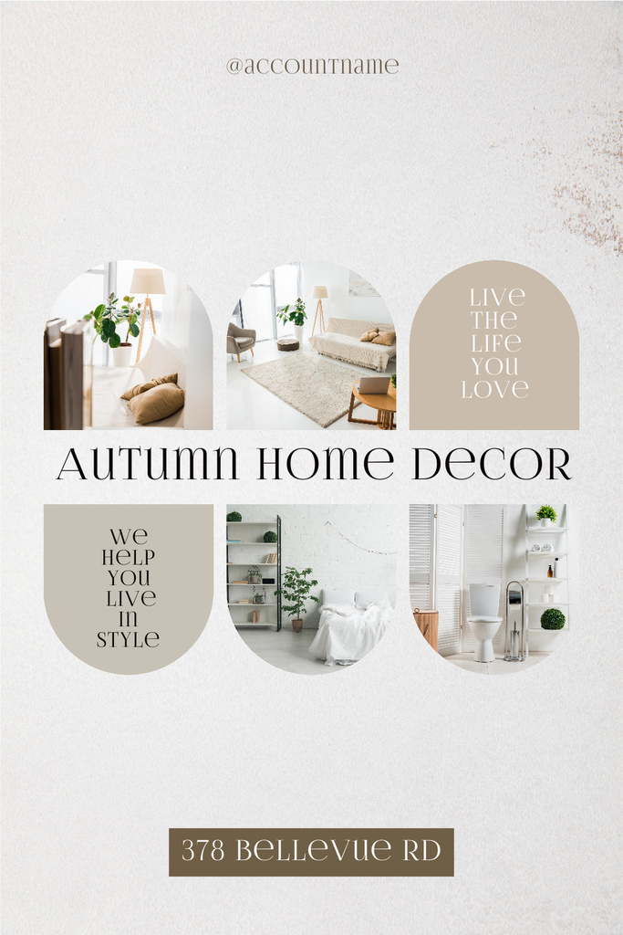 Autumn Home Decor Template - Pinterest Template