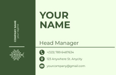 Head Manager of Agricultural Company
