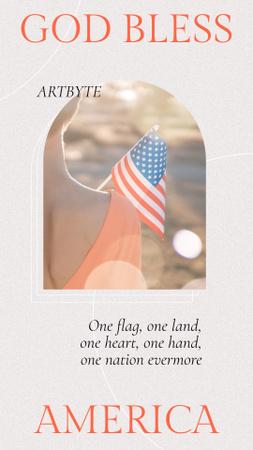 Designvorlage USA Independence Day Celebration Announcement für TikTok Video