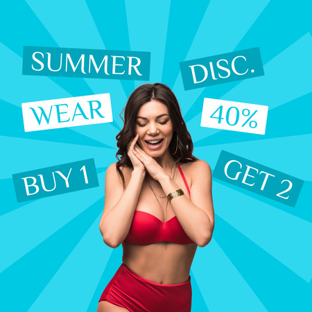 Summer Clothes Sale for Women Instagram tervezősablon