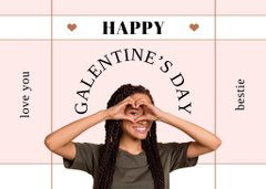 Galentine's Day with Smiling Woman