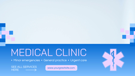 Orvosi klinika professzionális személyzettel és minden szolgáltatással Full HD video tervezősablon