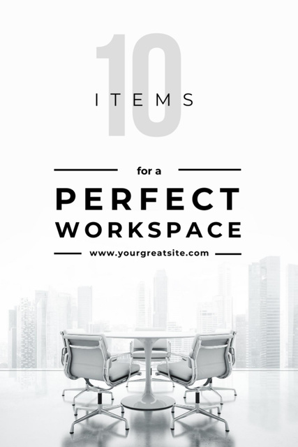 Designvorlage Workspace Furniture Guide für Flyer 4x6in