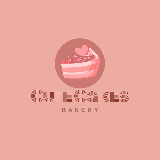 Platilla de diseño Emblem of Cute Bakery Logo 1080x1080px