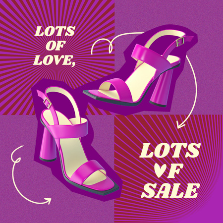 Valentine's Day Holiday Sale Instagram Design Template