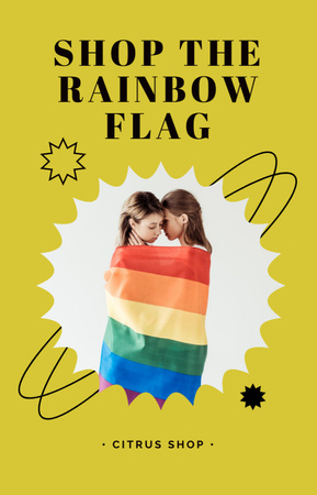 Ontwerpsjabloon van IGTV Cover van LGBT Flag Sale Offer