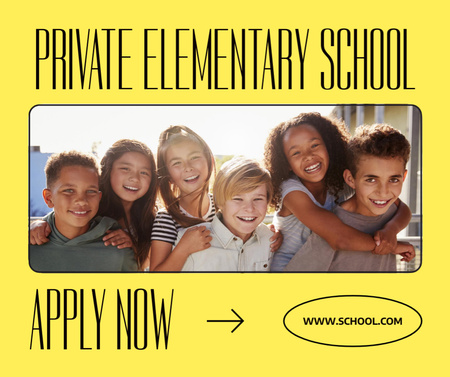 Modèle de visuel Offre école primaire privée - Facebook