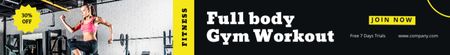 Full Body Gym Workout for Women Leaderboard Design Template