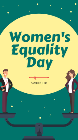 Gender Equality in Business concept Instagram Story Design Template